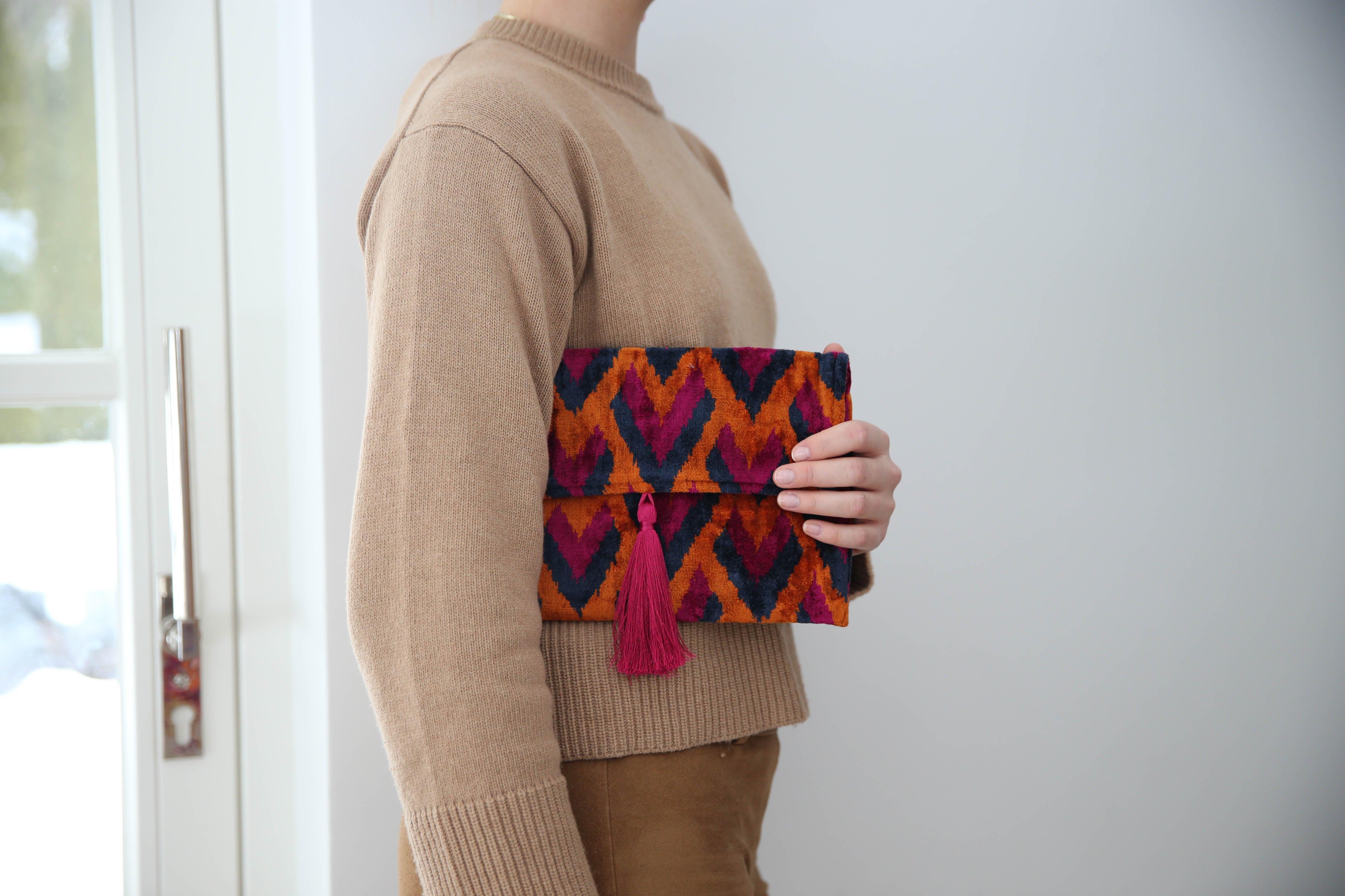 Velvet Box Clutch